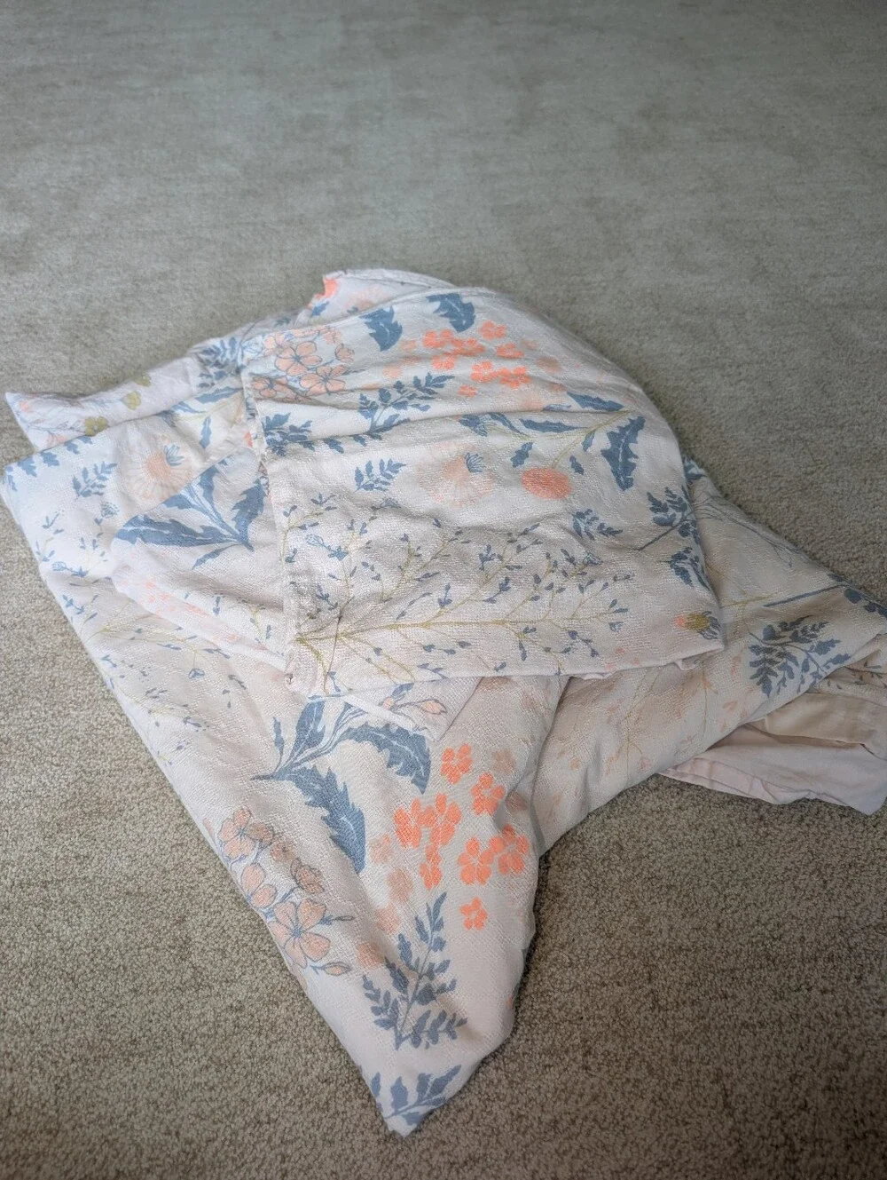 Urban Outfitters Home Lillian Floral Cotton Duvet Cover And Shams